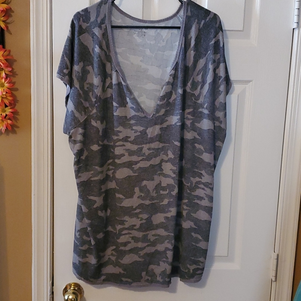 Lane Bryant army fatigue blouse in good condition